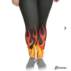 Blackheart Flame Plus Size Leggings 3X